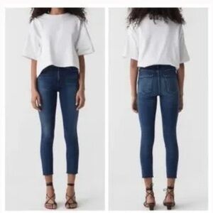 Agolde Sophie High Rise Skinny Denim Blue Jeans Size 27